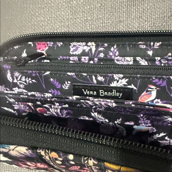 Vera Bradley Black Floral Wallet - Picture 4 of 5